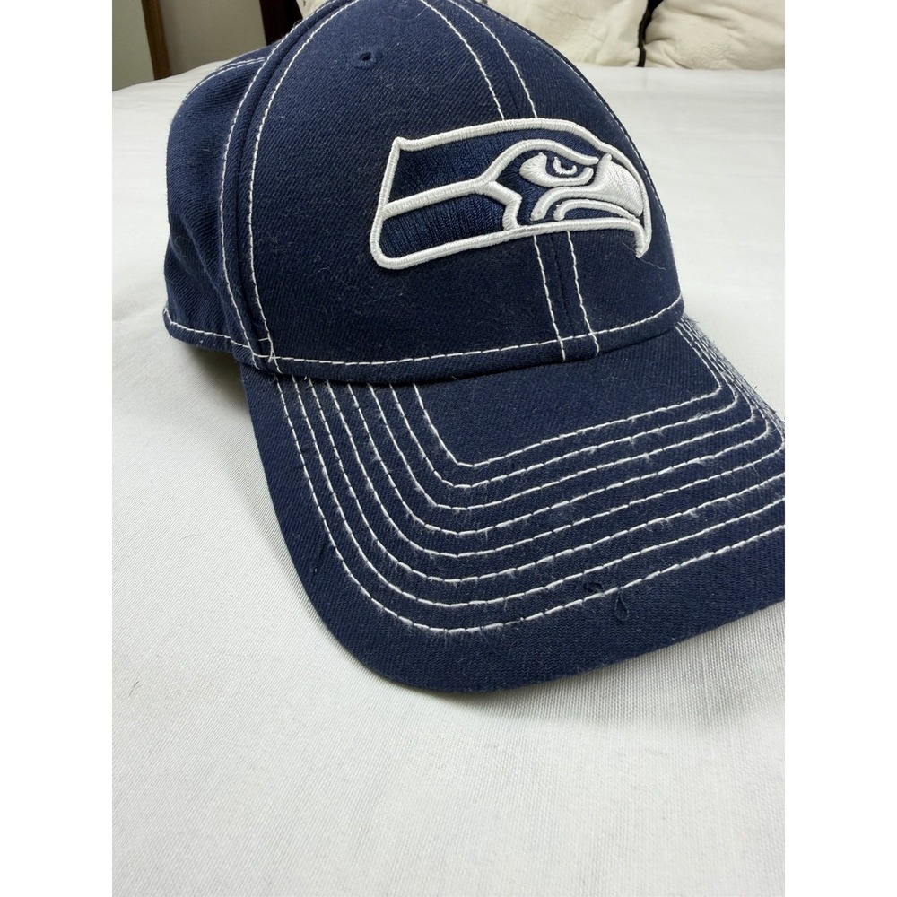 New Era 9FORTY Seattle Seahawks Navy Strapback NFL Football Hat Cap OSFA